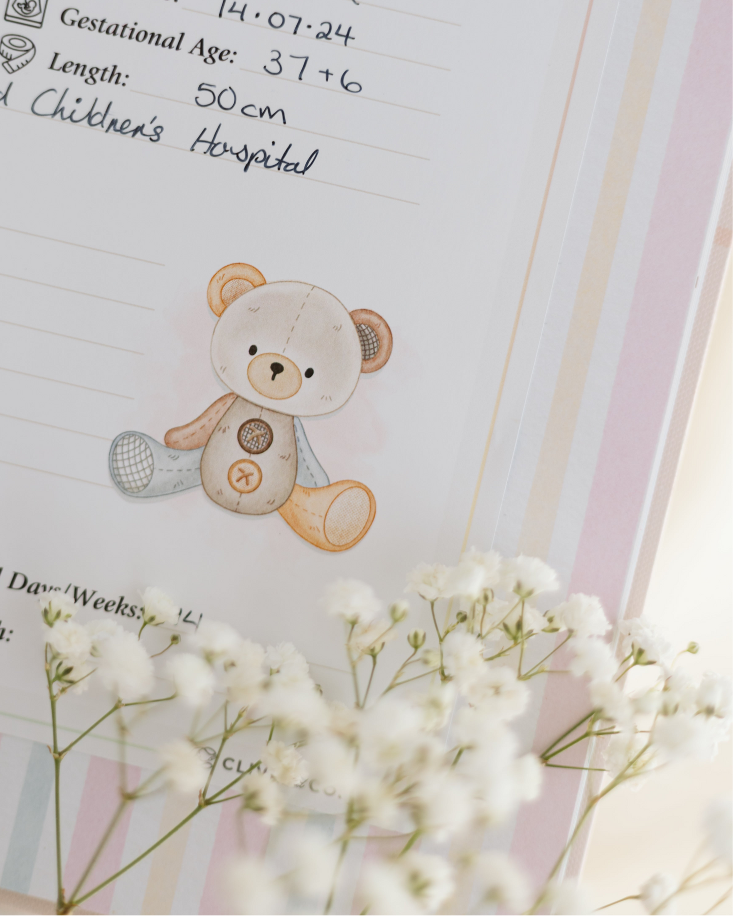 NICU Birth Details Sticker