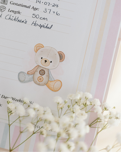 NICU Birth Details Sticker